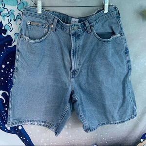 COPY TO ADD TO MEN’S SECTION - vintage Calvin Klein denim shorts